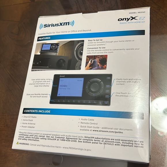 NEW IN BOX! SiriusXM Satellite Radio Home Kit - Picture 2 of 5